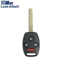 Ilco LAL RHK-HON-4B4 HONDA 4 BUTTON REMOTE HEAD KEY ILCO-AX00010920